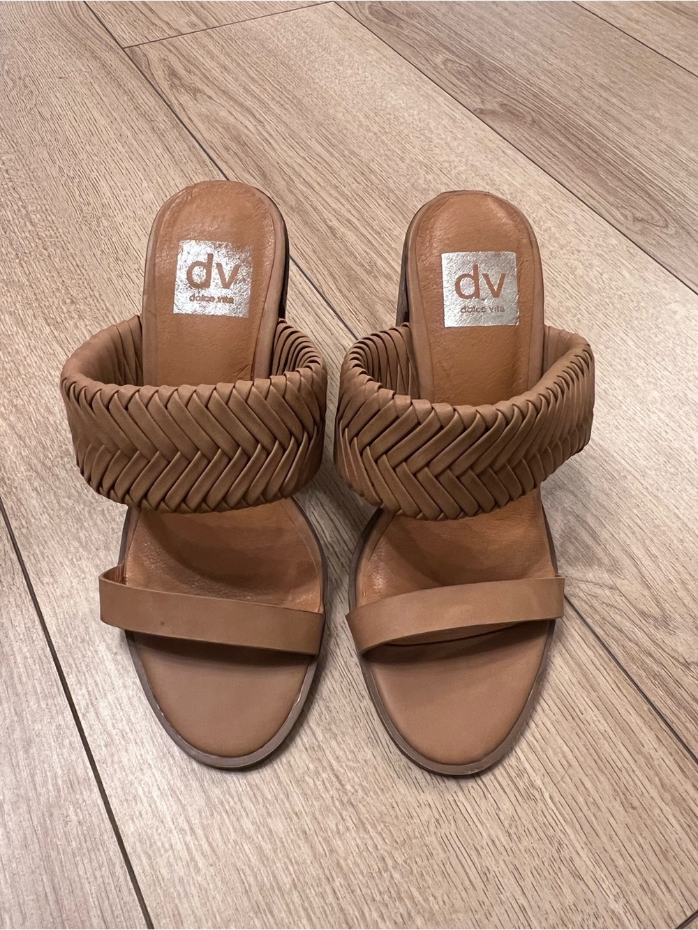 DV by Dolce Vita Braided Tan Slide Mules